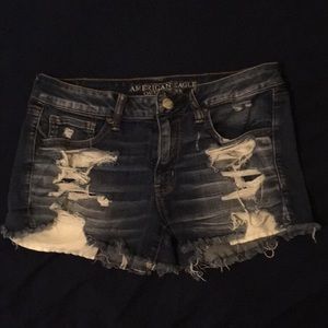 Ripped American Eagle shorts